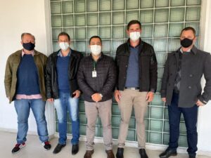Presidente e Vice da Câmara de Vereadores de Estrela Velha participaram de audiência na Sede do IPE em Porto Alegre