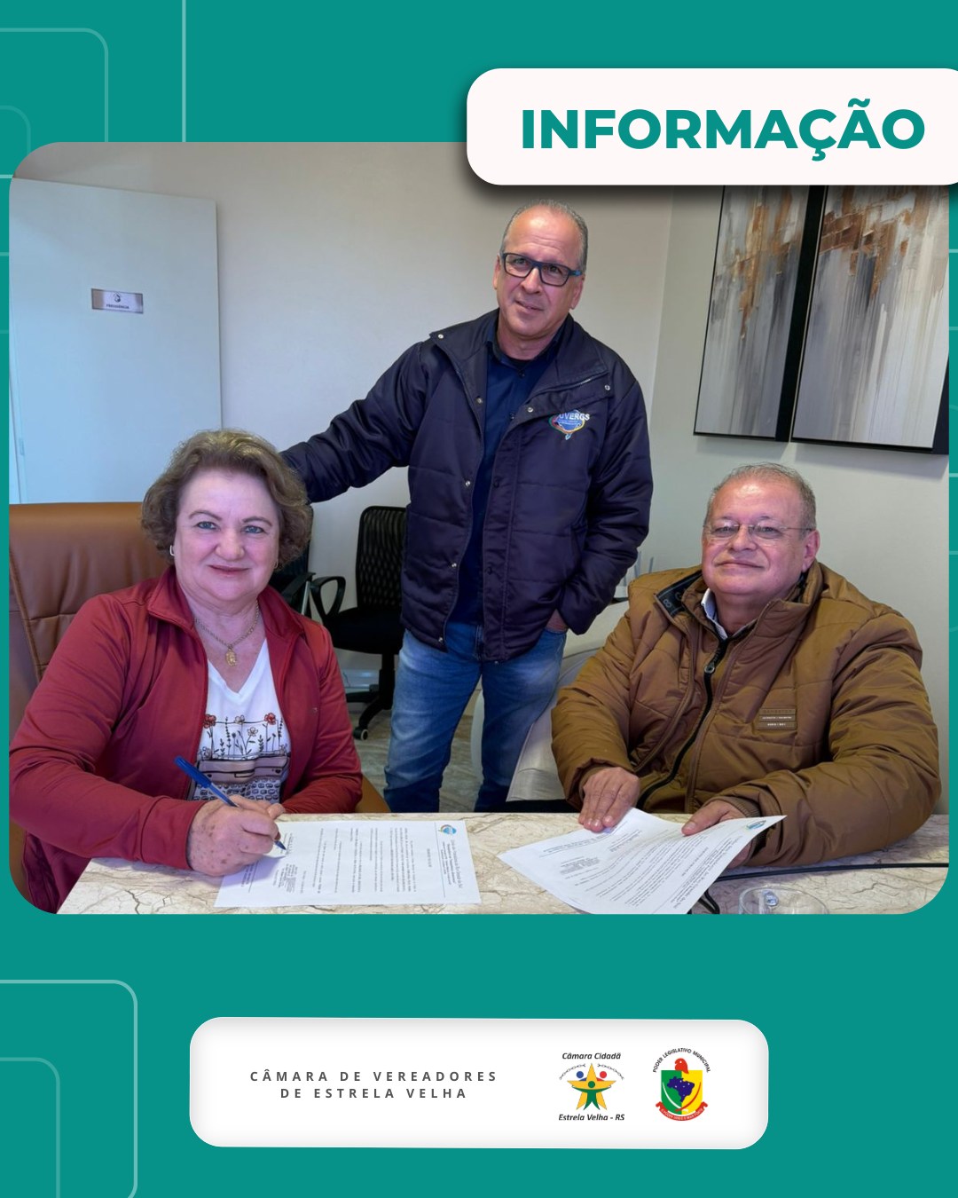 Legislativo de Estrela Velha firma parceria com a UVERGS.