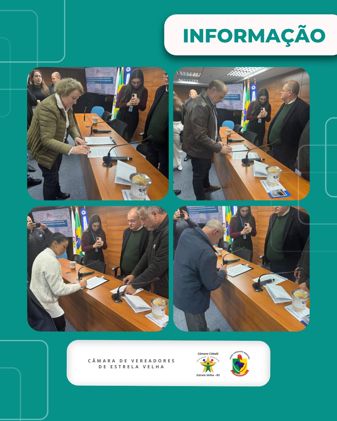 Presidenta da Câmara e Vereadores assinam a Carta Aberta em apoio ao PL 320/2025 que será encaminhada ao Senado. A luta continua!