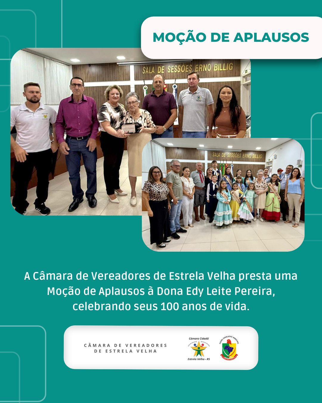 Moção de Aplausos nº 01/2026 – Sra. Edy Leite Pereira.