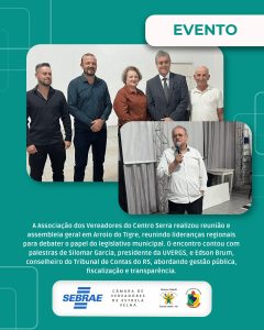 Fortalecer o legislativo é construir um futuro melhor para todos .Vereadores participam da Reunião e Assembleia geral da Associação dos Vereadores do Centro Serra.