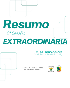 RESUMO DA 02ª SESSÃO EXTRAORDINÁRIA DE 2026.